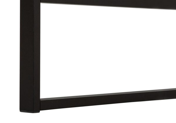 COMPUTER DESK - 48"L / GREY CONCRETE-LOOK / BLACK METAL