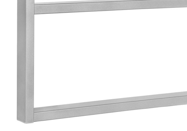 COMPUTER DESK - 48"L / WHITE / SILVER METAL