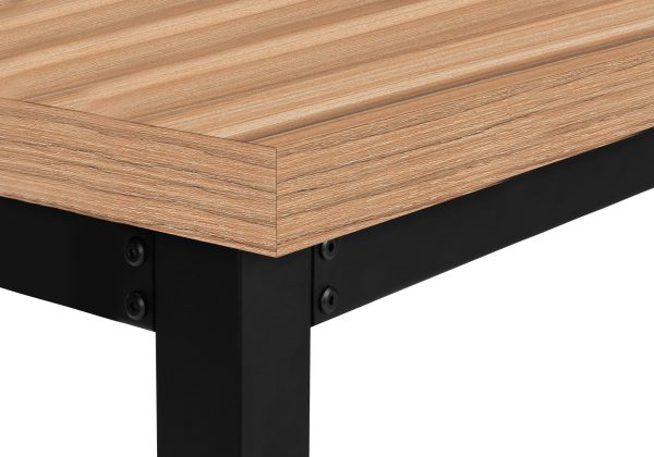 COMPUTER DESK - 48"L / RECLAIMED WOOD / ADJ.HEIGHT/ BLACK