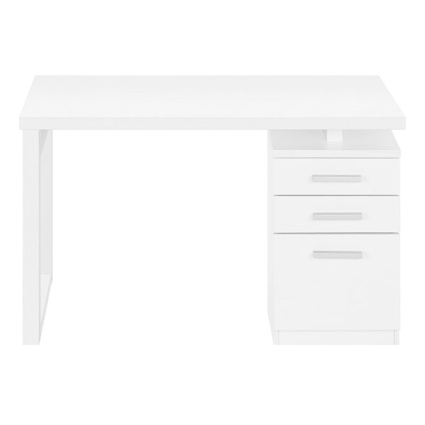 COMPUTER DESK - 48"L / WHITE LEFT OR RIGHT FACING