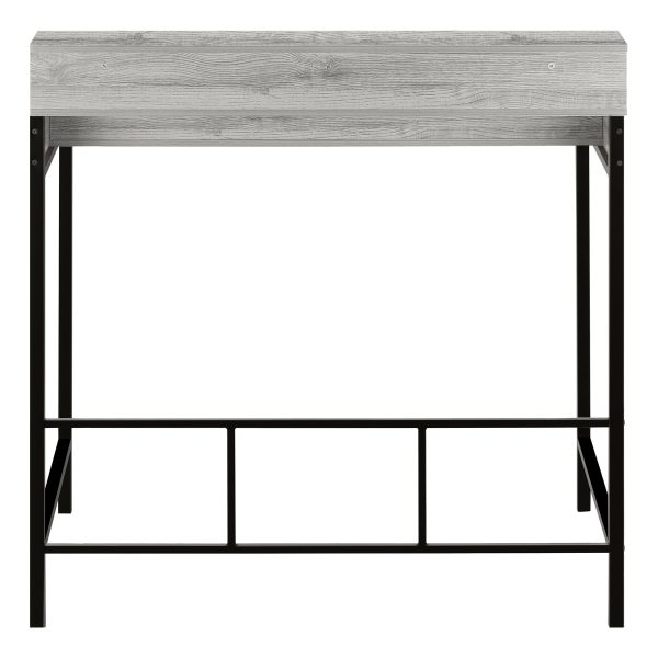 COMPUTER DESK - 48"L / GREY / BLACK STANDING HEIGHT