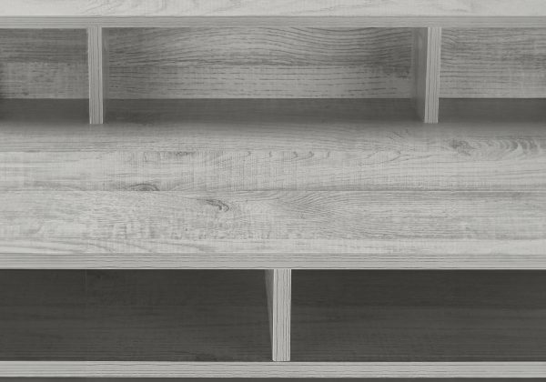 COMPUTER DESK - 48"L / GREY / BLACK STANDING HEIGHT