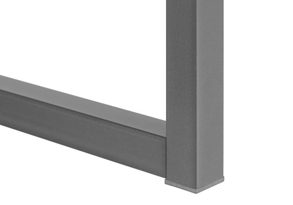 OFFICE HUTCH - 72"L WHITE / SILVER COMMERCIAL GRADE
