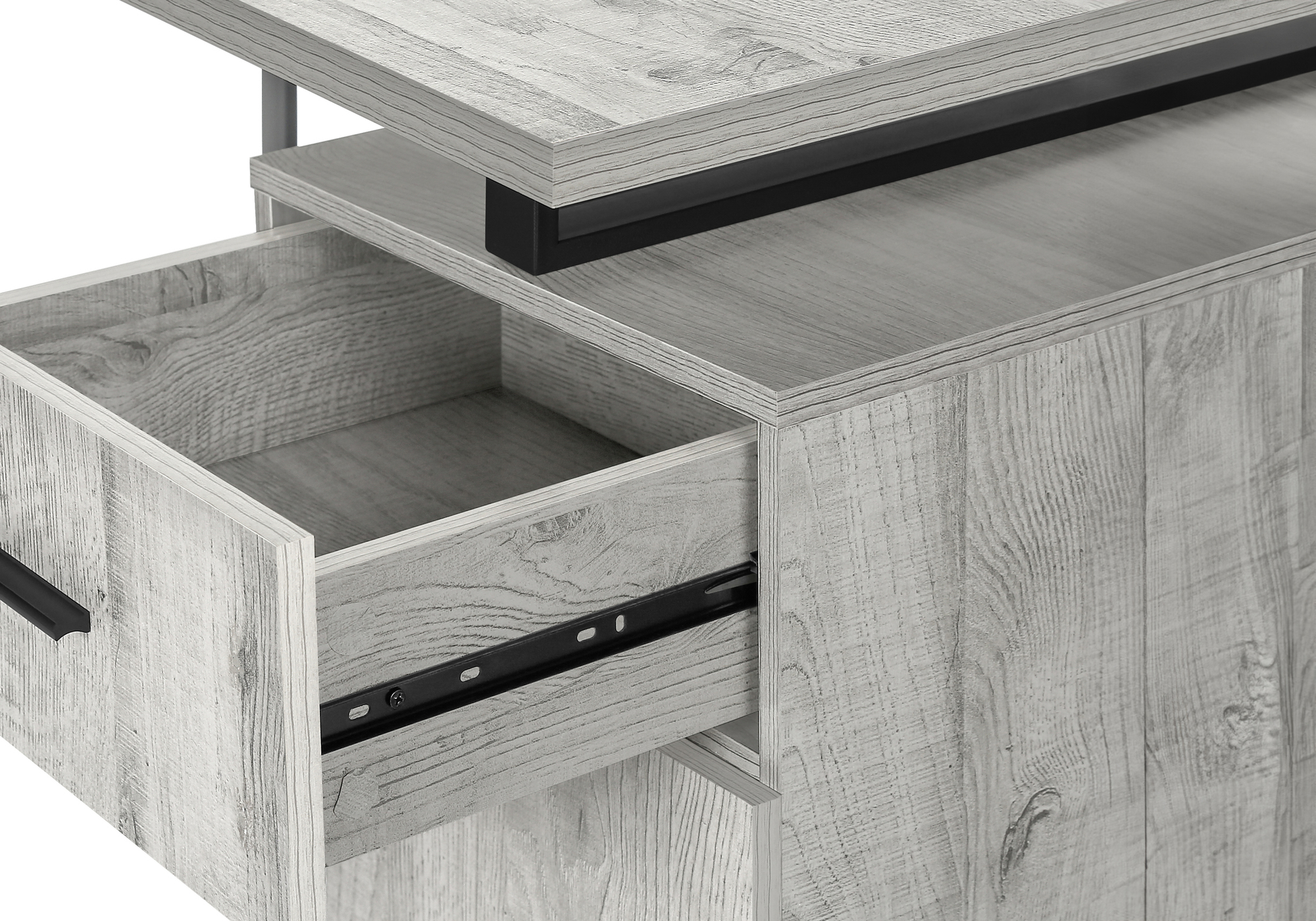 COMPUTER DESK - 48"L / GREY LEFT OR RIGHT FACING