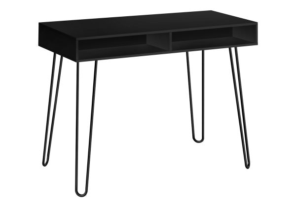 COMPUTER DESK - 40"L / BLACK / BLACK METAL
