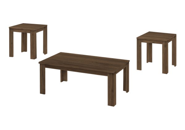 TABLE SET - 3PCS SET / DARK WALNUT