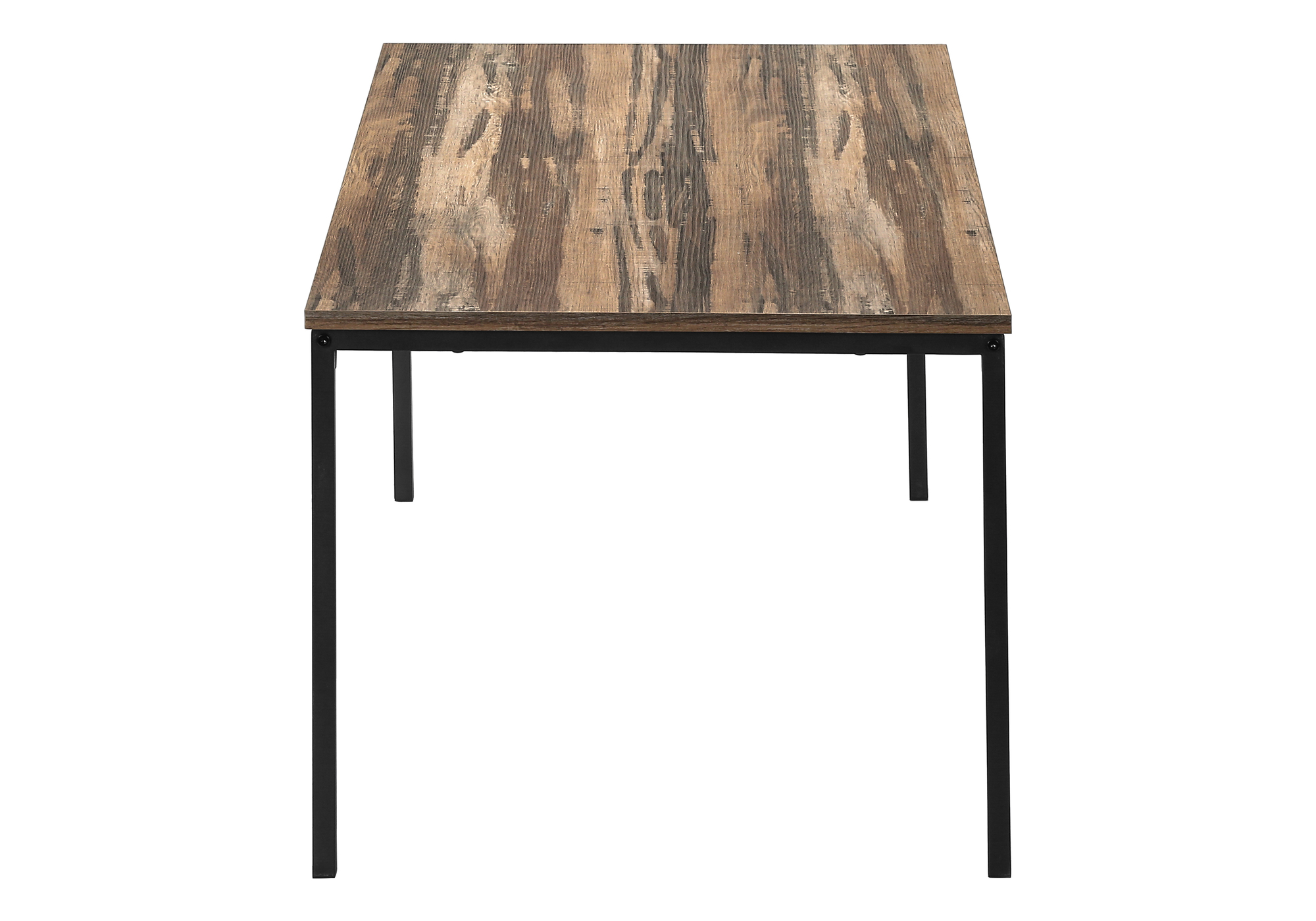 TABLE SET - 3PCS SET / BROWN RECLAIMED / BLACK METAL