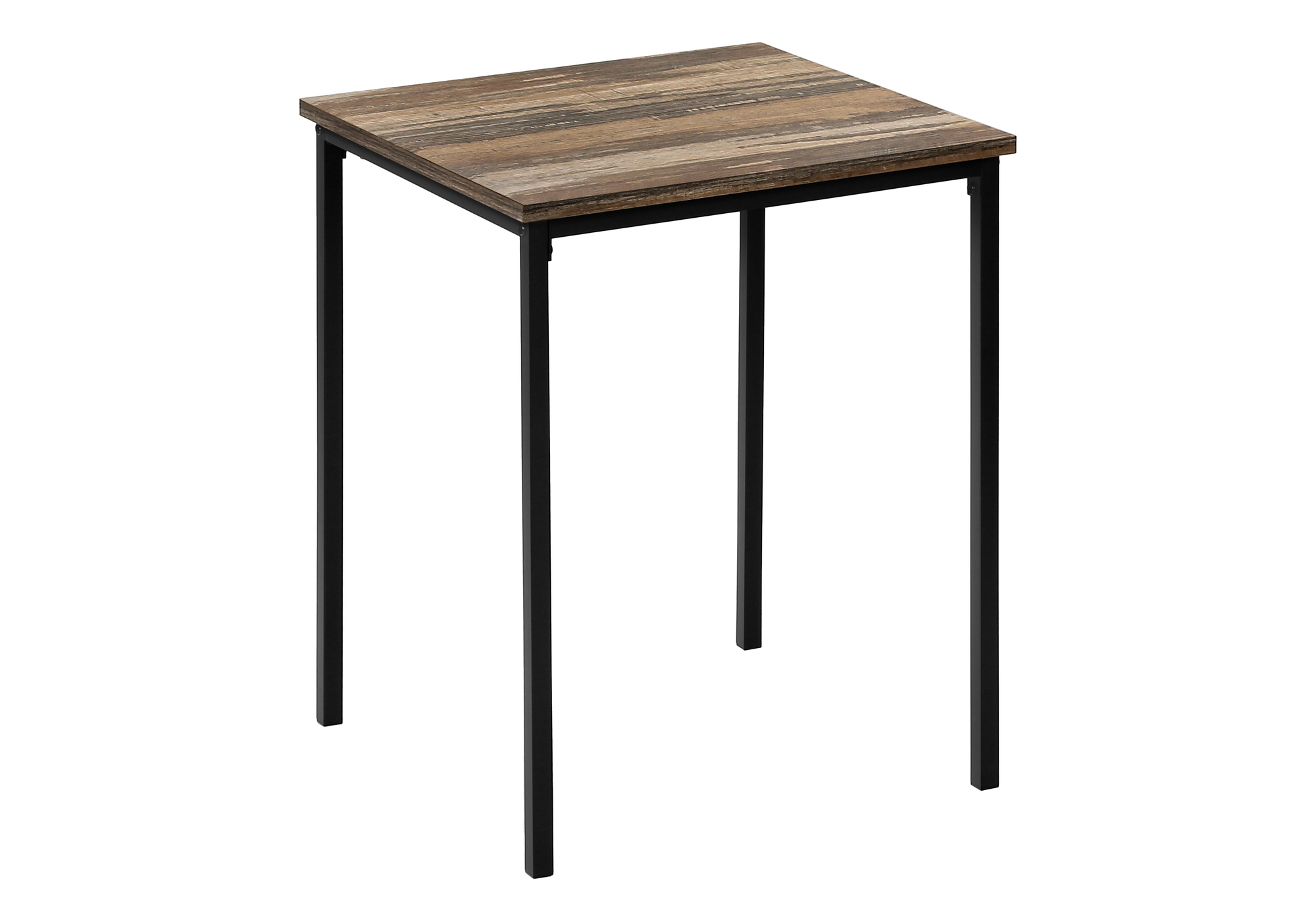 TABLE SET - 3PCS SET / BROWN RECLAIMED / BLACK METAL