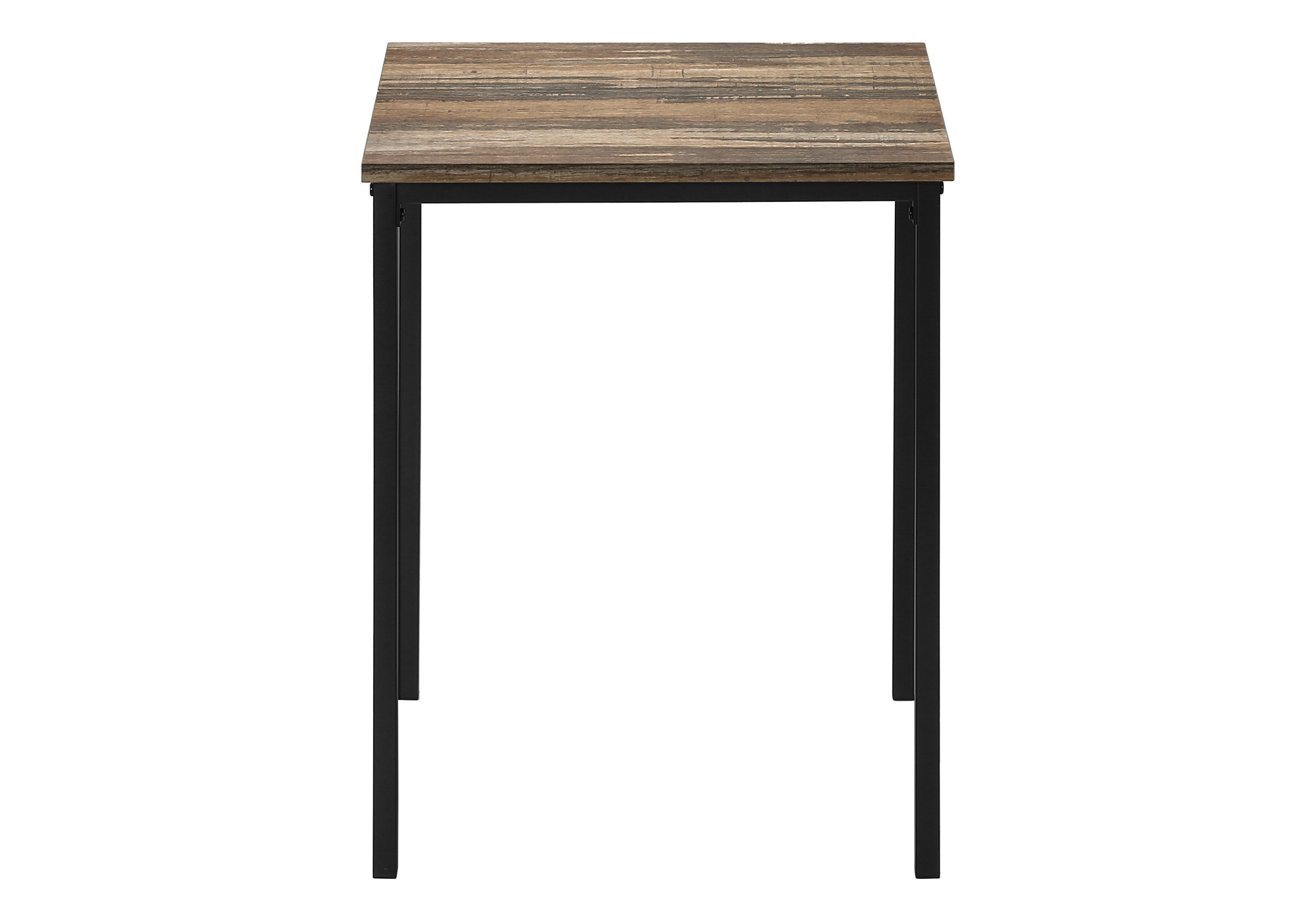 TABLE SET - 3PCS SET / BROWN RECLAIMED / BLACK METAL