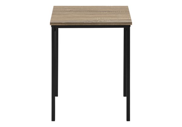 TABLE SET - 3PCS SET / DARK TAUPE / BLACK METAL