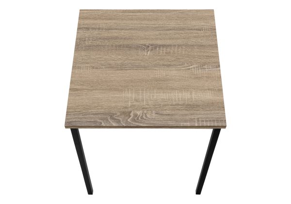 TABLE SET - 3PCS SET / DARK TAUPE / BLACK METAL