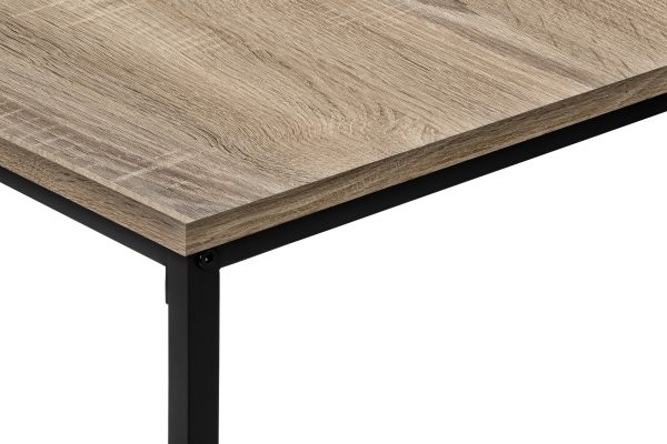 TABLE SET - 3PCS SET / DARK TAUPE / BLACK METAL