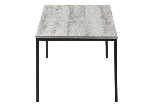 TABLE SET - 3PCS SET / GREY / BLACK METAL