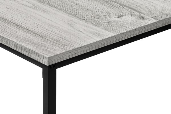 TABLE SET - 3PCS SET / GREY / BLACK METAL