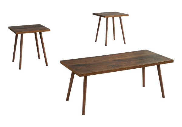 TABLE SET - 3PCS SET / DARK WALNUT