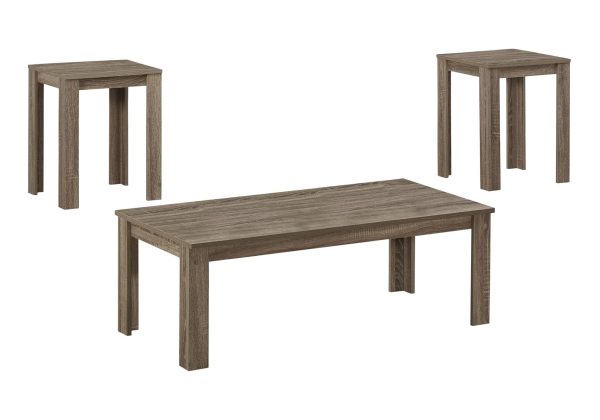 TABLE SET - 3PCS SET / DARK TAUPE