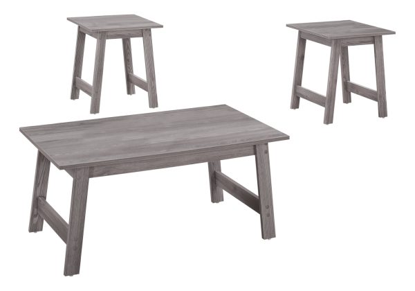 TABLE SET - 3PCS SET / GREY