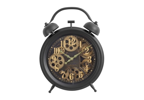 CLOCKS - TABLETOP GEAR MECHANISM / DARK BROWN