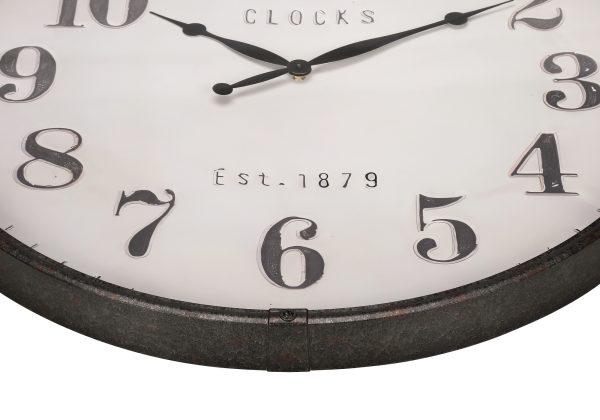CLOCKS - 30"DIA / WALL CLOCK / BROWN