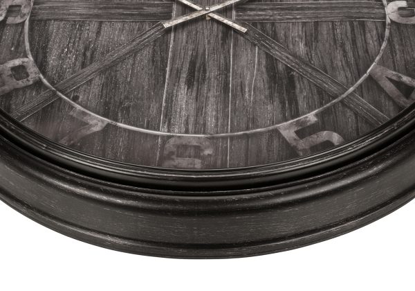 CLOCKS - 30"DIA / WALL CLOCK / BROWN