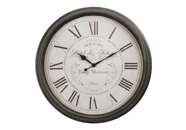 CLOCKS - 30"DIA / WALL CLOCK / BROWN