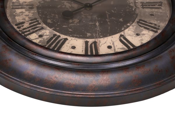 CLOCKS - 30"DIA / WALL CLOCK / BROWN