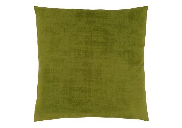 PILLOW - 18"X 18" / LIME GREEN BRUSHED VELVET / 1PC