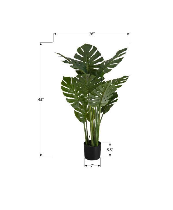 ARTIFICIAL PLANT - 45"H / INDOOR MONSTERA IN A 6" POT