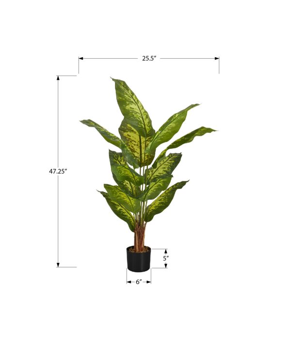 ARTIFICIAL PLANT - 47"H / INDOOR EVERGREEN IN A 5" POT