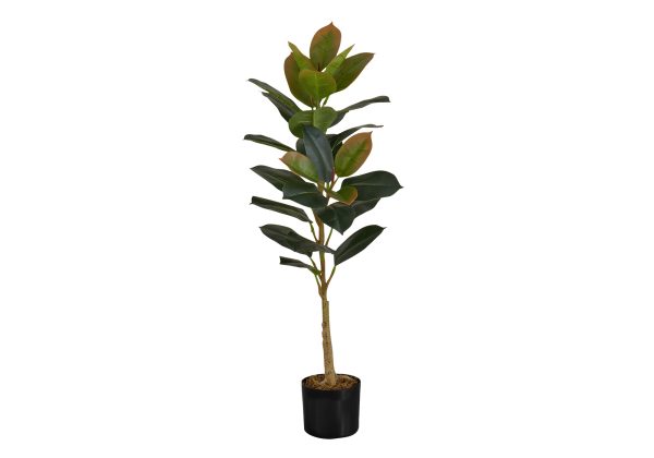 ARTIFICIAL PLANT - 40"H / INDOOR RUBBER TREE IN A 5" POT