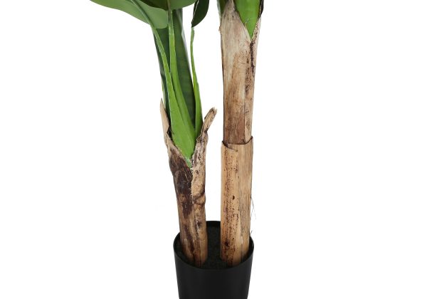 ARTIFICIAL PLANT - 55"H / INDOOR BANANA TREE IN A 6" POT