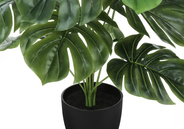 ARTIFICIAL PLANT - 24"H / INDOOR MONSTERA / 5" BLACK POT