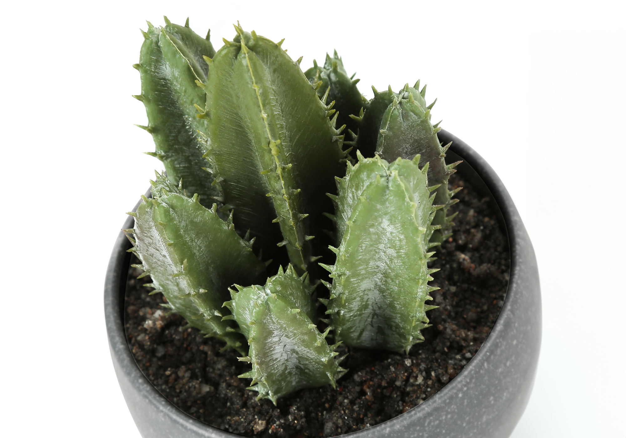 ARTIFICIAL PLANT - 3PCS / 6"H SUCCULENT IN A 3" GREY POT