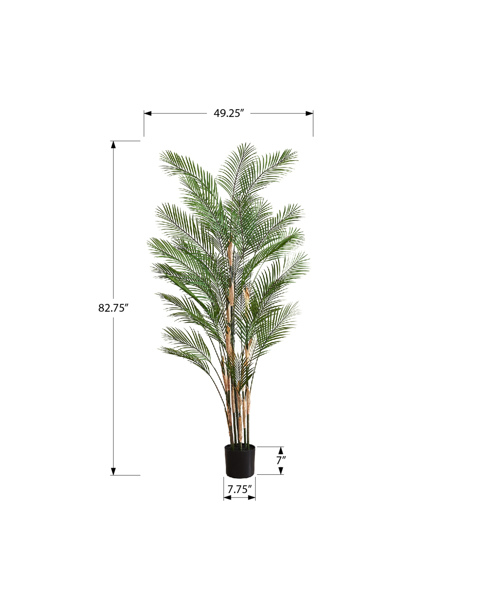 ARTIFICIAL PLANT - 83"H / INDOOR PALM TREE IN A 8" POT