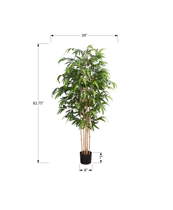 ARTIFICIAL PLANT - 83"H / INDOOR BAMBOO TREE IN A 8" POT