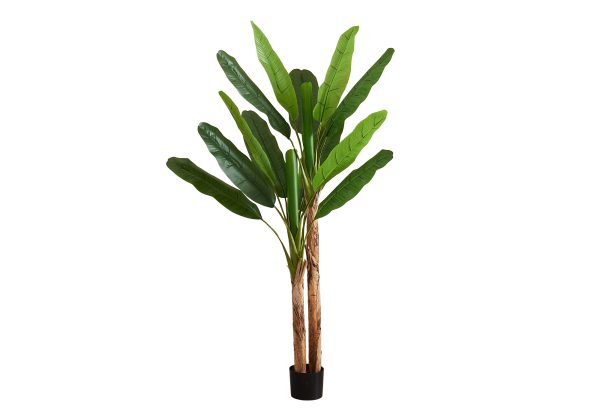 ARTIFICIAL PLANT - 83"H / INDOOR BANANA TREE IN A 8" POT