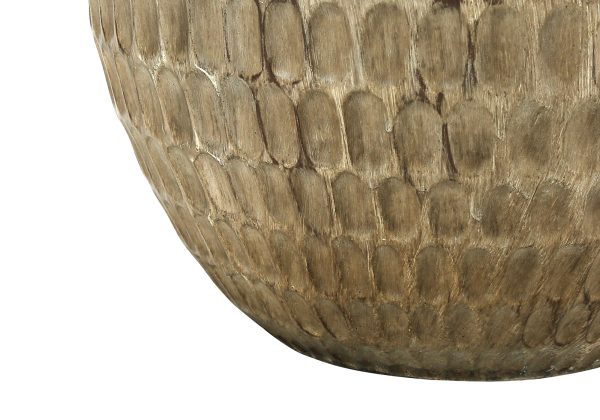 LIGHTING - 25"H TABLE LAMP BROWN RESIN / BLACK SHADE