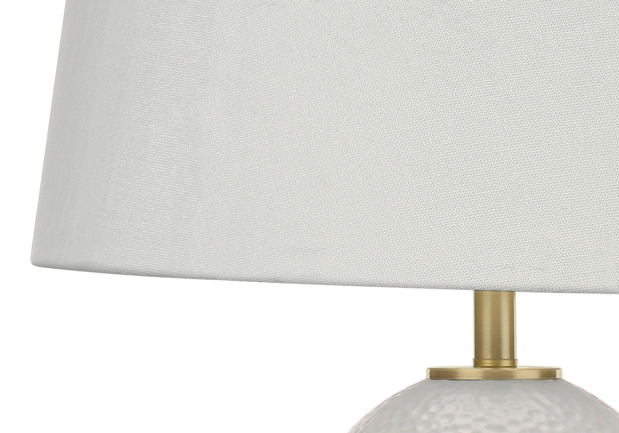 LIGHTING - 26"H TABLE LAMP WHITE CERAMIC / IVORY SHADE