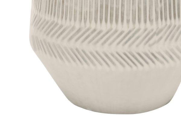 LIGHTING - 33"H TABLE LAMP CREAM CERAMIC / IVORY SHADE