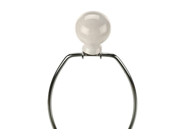 LIGHTING - 33"H TABLE LAMP CREAM CERAMIC / IVORY SHADE