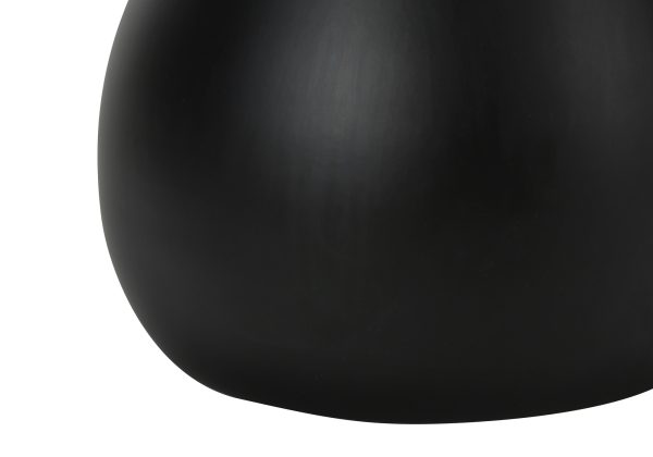 LIGHTING - 2PCS / 18"H TABLE LAMP BLACK / IVORY SHADE