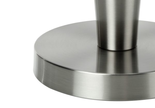 LIGHTING - 2PCS / 24"H TABLE LAMP NICKEL / GREY / USB