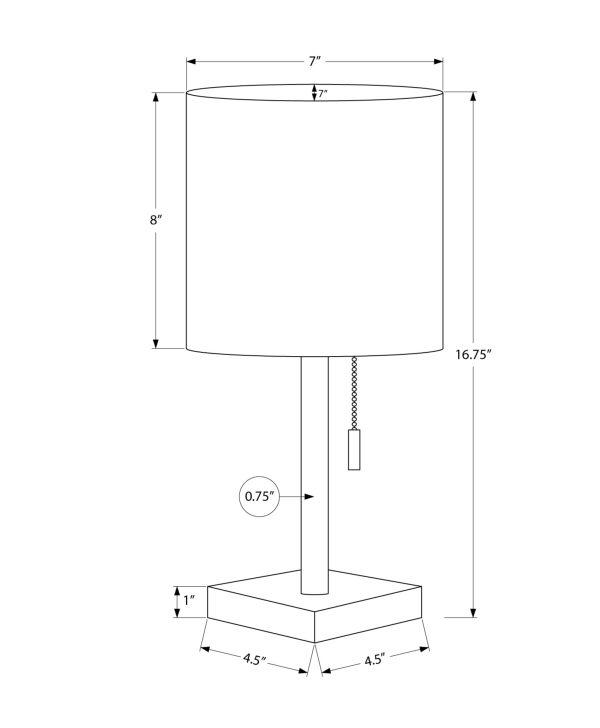 LIGHTING - 2PCS / 17"H TABLE LAMP NICKEL METAL/IVORY/USB