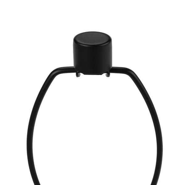 LIGHTING - 28"H TABLE LAMP BLACK METAL / BLACK SHADE