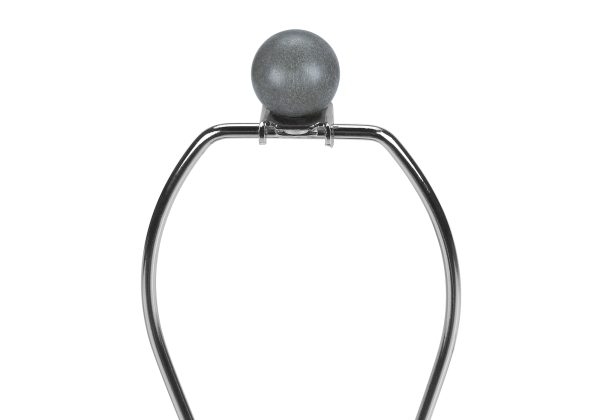 LIGHTING - 24"H TABLE LAMP GREY CONCRETE / BEIGE SHADE