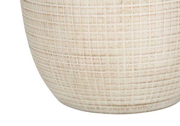 LIGHTING - 26"H TABLE LAMP CREAM CERAMIC / IVORY SHADE