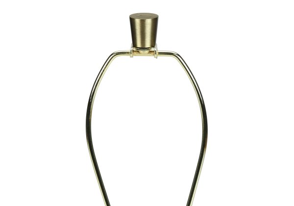 LIGHTING - 28"H TABLE LAMP CREAM RESIN / IVORY SHADE
