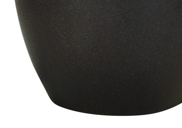 LIGHTING - 22"H TABLE LAMP BLACK CERAMIC / IVORY SHADE