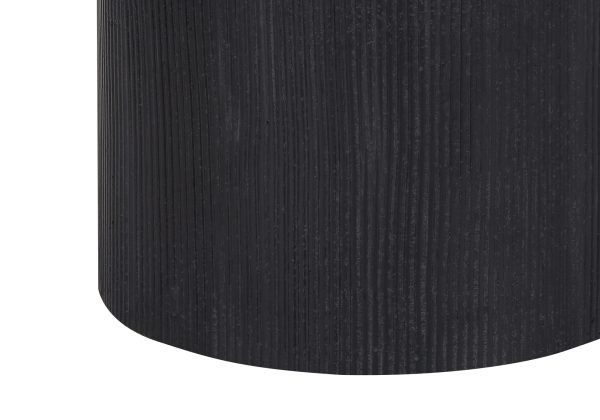 LIGHTING - 24"H TABLE LAMP BLACK CONCRETE / IVORY SHADE