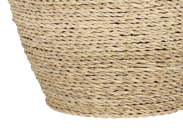 LIGHTING - 25"H TABLE LAMP BEIGE RATTAN / BEIGE SHADE